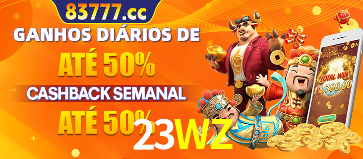 Anúncio de um membro ganhador do cassino 23WZ que ganhou R$2.193.486,00 jogando o slot PG Fortune Tiger, com os mascotes do jogo comemorando o prêmio.