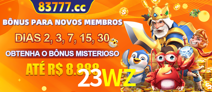 Anúncio dos benefícios para Membro VIP Sênior na plataforma 23WZ, incluindo bônus promocionais, semanais e mensais, ilustrado com o personagem Fortune Tiger.