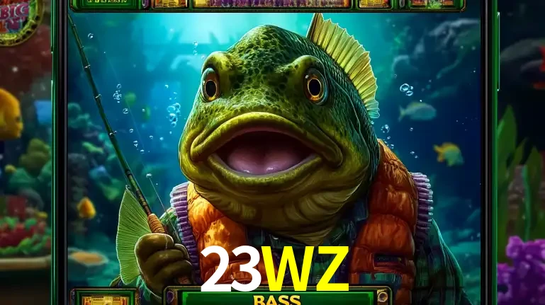 Personagem de peixe pescador do popular jogo de slot com tema de pescaria, uma das emocionantes opções de caça-níqueis para jogar e ganhar no cassino 23WZ.